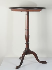 Early 19th C. English Mahogany Candlestand