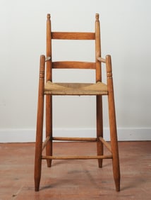 19th C. American Mixed Woods High Chair
