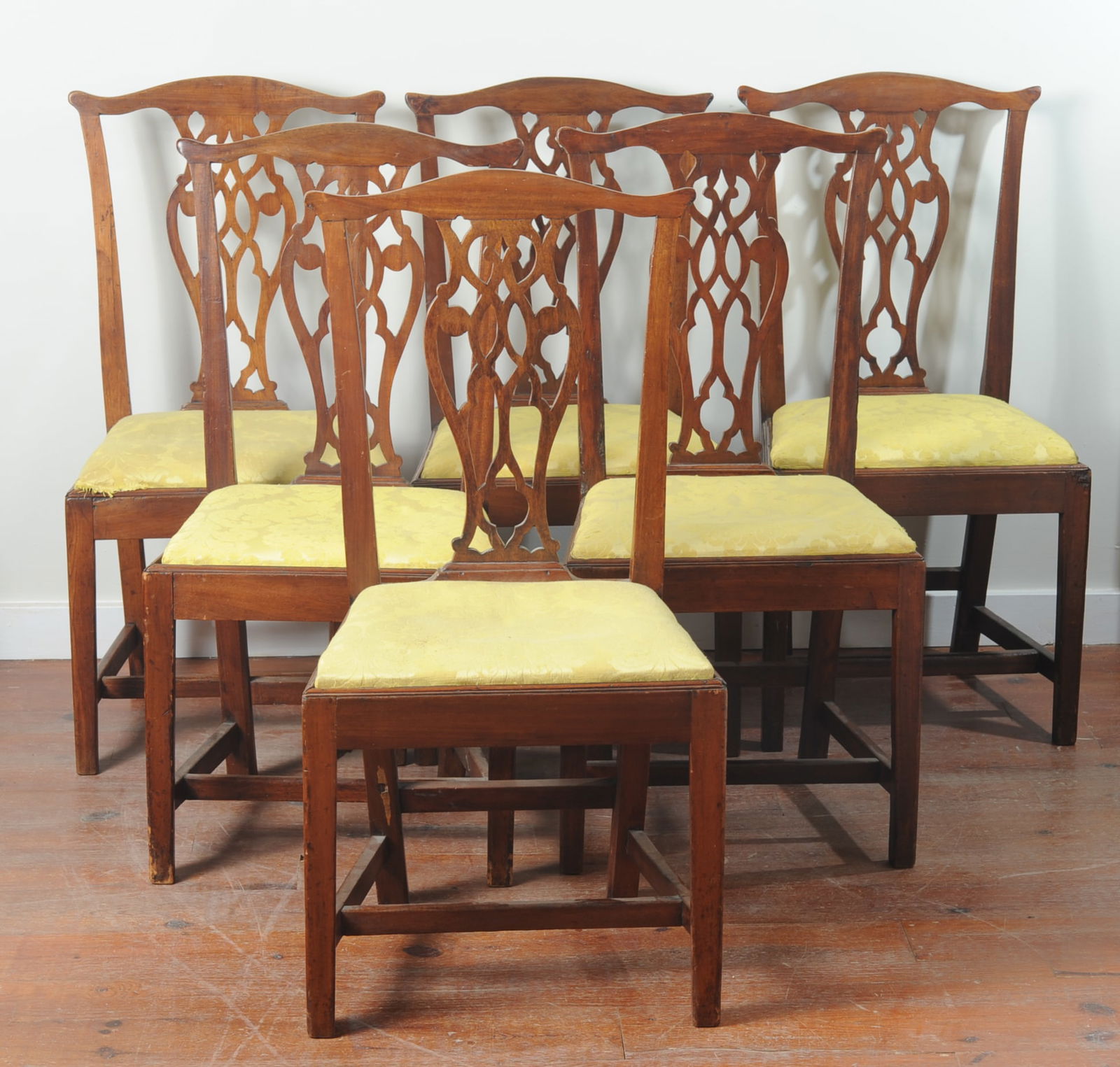 Six 18th C. Scottish Chippendale Style Side Chairs (1 of 19)