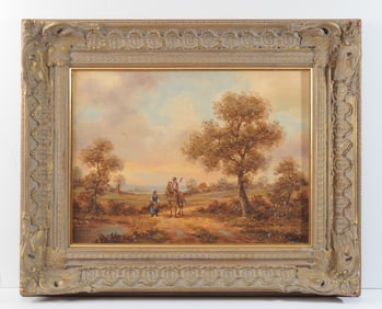 Pastoral Landscape on Panel