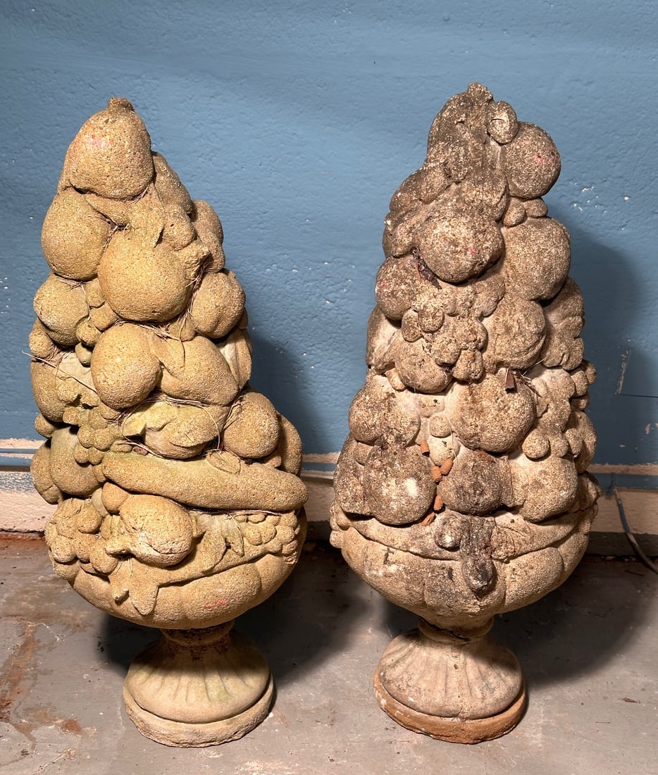 Two Concrete Topiary Garden Ornaments (1 of 5)