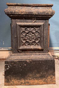 Antique Cast Iron Pedestal Base