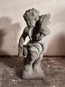 Cement Garden Figure of a Putto