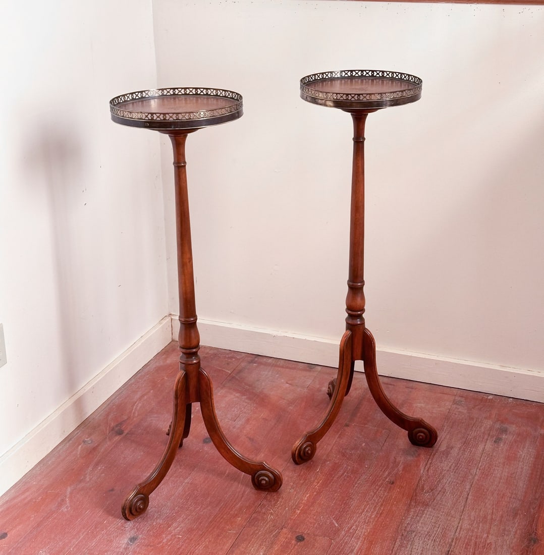 Pair of Neoclassical Style Plant Stands (1 of 7)