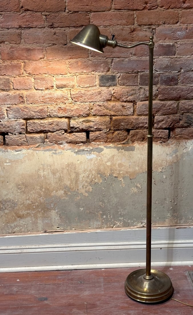 Adjustable Brass Floor Lamp (1 of 7)