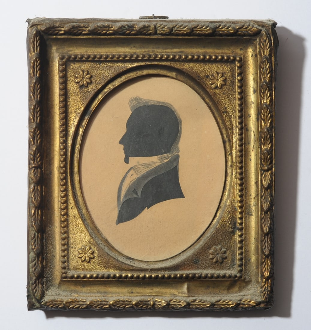 19th C Hollow-Cut Silhouette of a Gentleman (1 of 4)