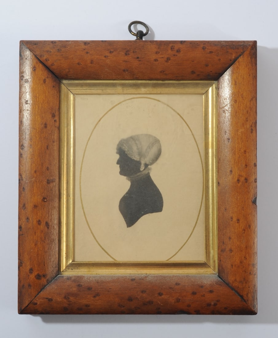 19th C. Silhouette Portrait of a Lady (1 of 4)