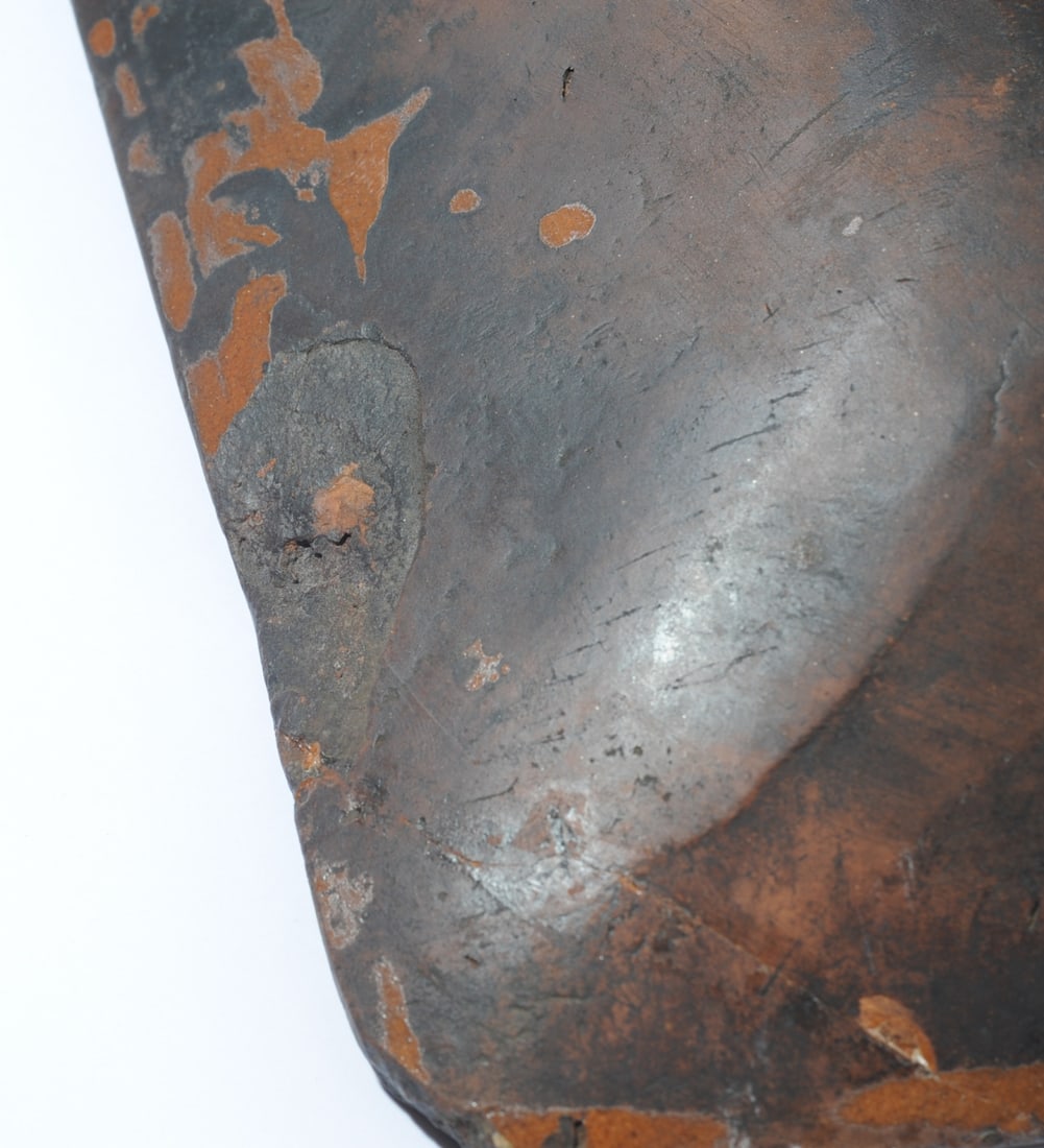 Large 18th C. Slip Decorated Redware Dish - 8