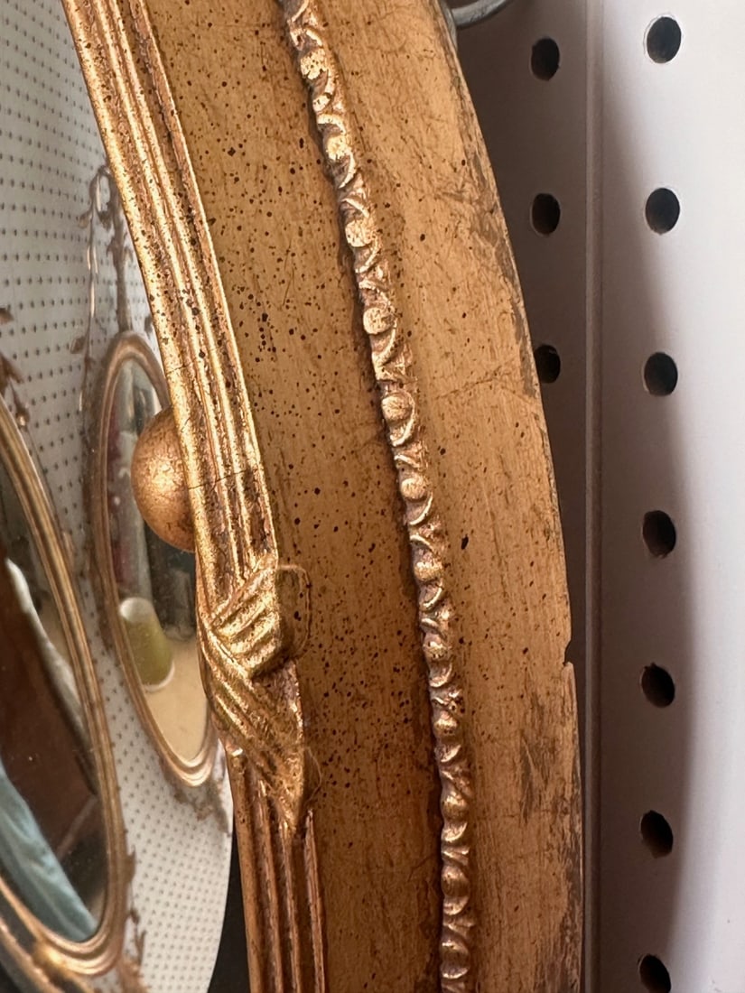 Federal Style Convex Bullseye Mirror (1 of 10)