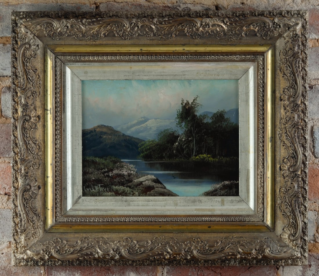 19th C. Scottish School Oil on Board Landscape (1 of 5)