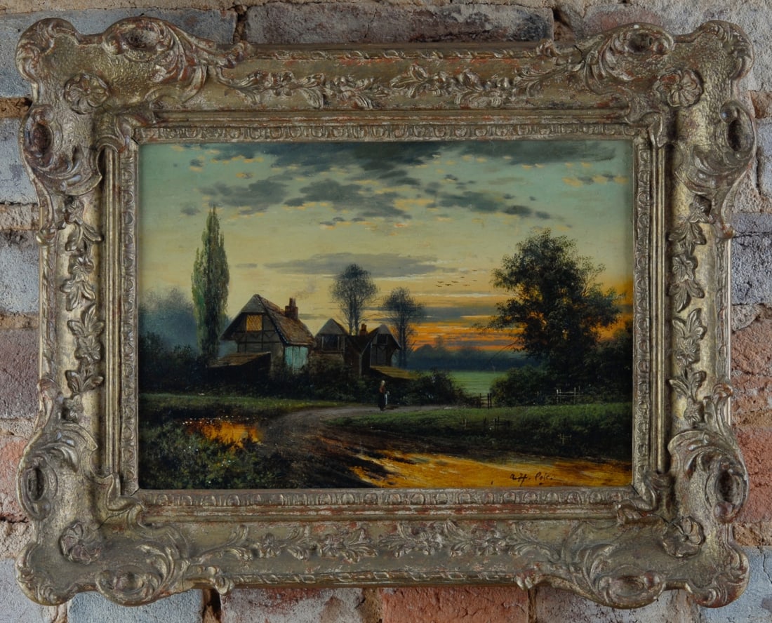 Arthur H. Cole (UK, 19th C.) Oil on Canvas (1 of 6)