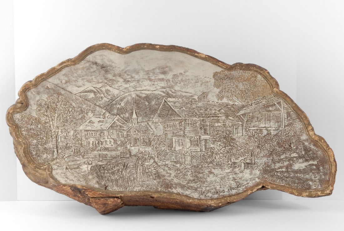 Large Carved Folk Art Tree Lichen (1 of 16)