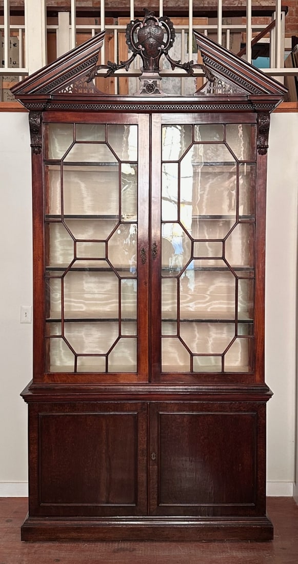 English Regency Mahogany Display Cabinet (1 of 8)