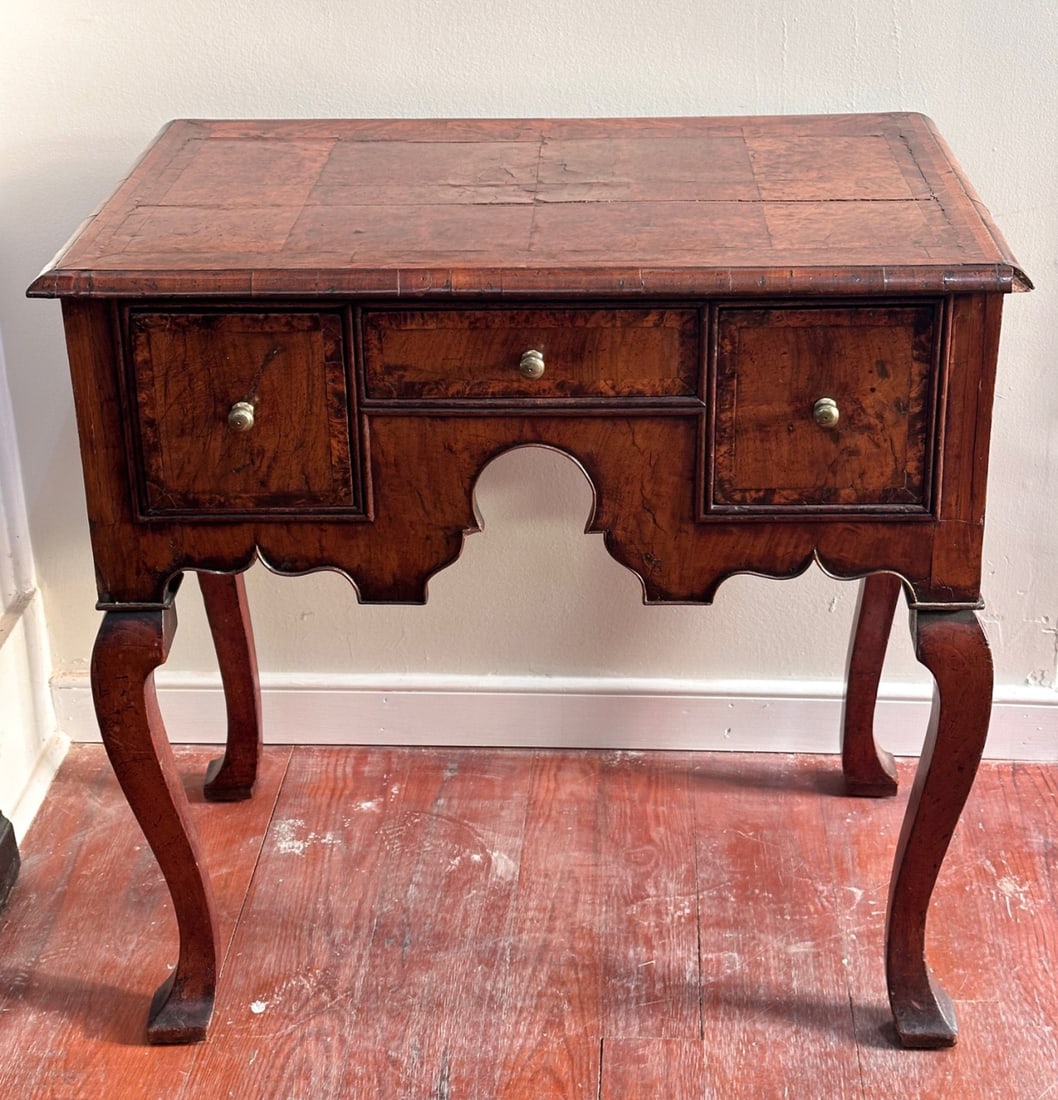 18th C. Anglo-Irish Burr Walnut Lowboy (1 of 20)