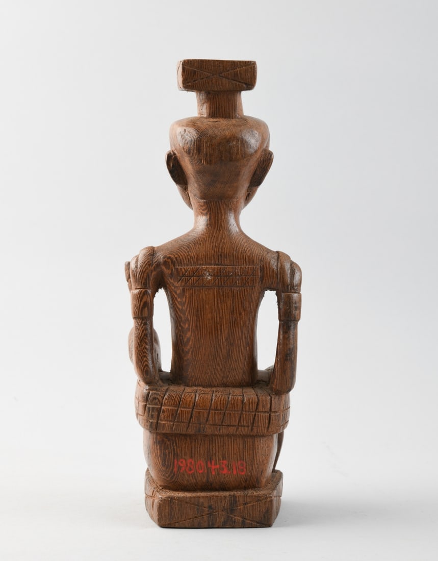 Kuba Seated King Figure - 3