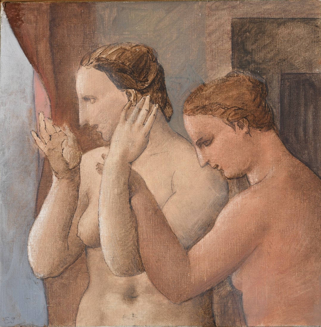 E. Schmidt (20th C) Two Figurative Studies - 2