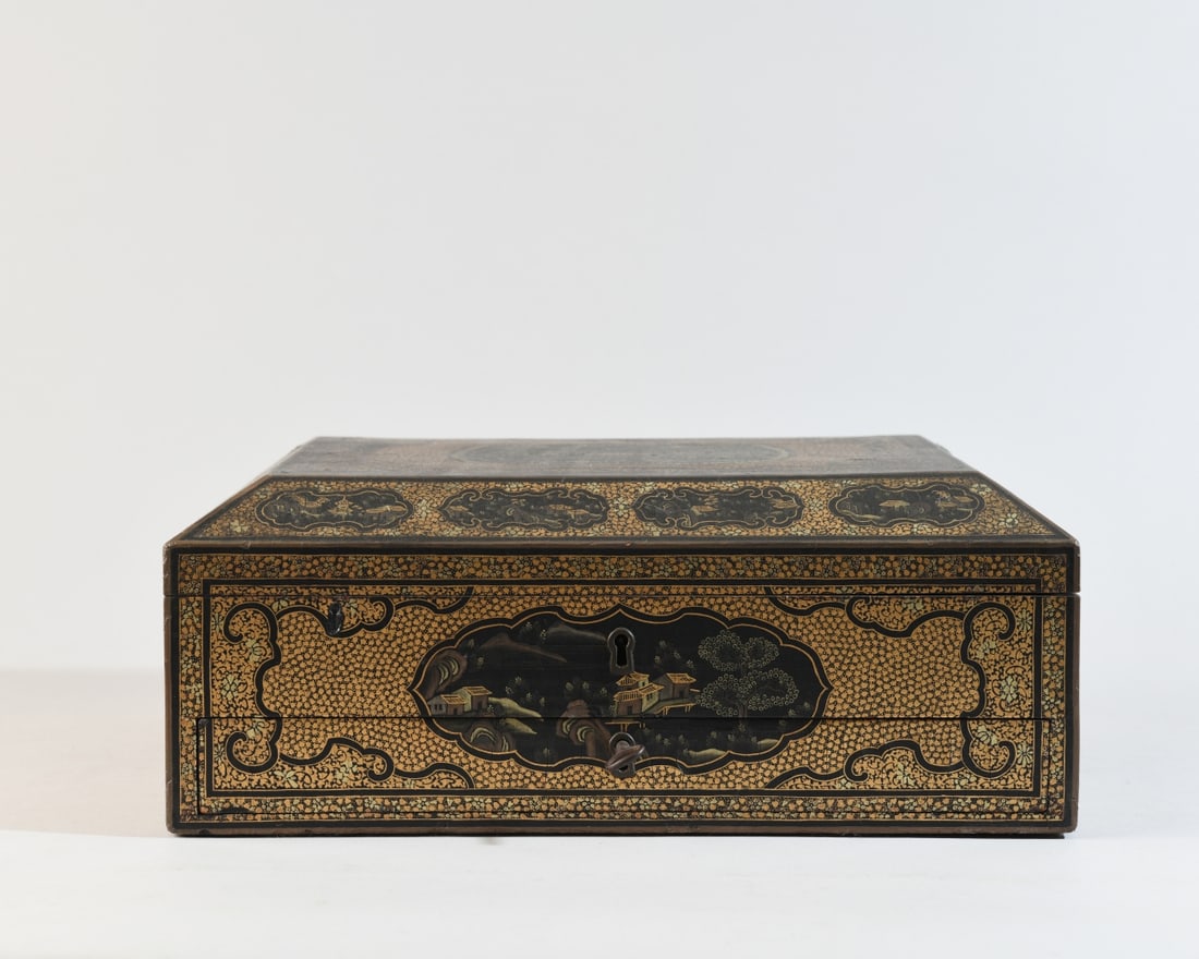 Victorian Chinoiserie Sewing Box (1 of 15)