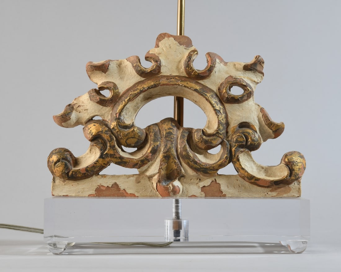 Giltwood Architectural Element Lamp (1 of 4)