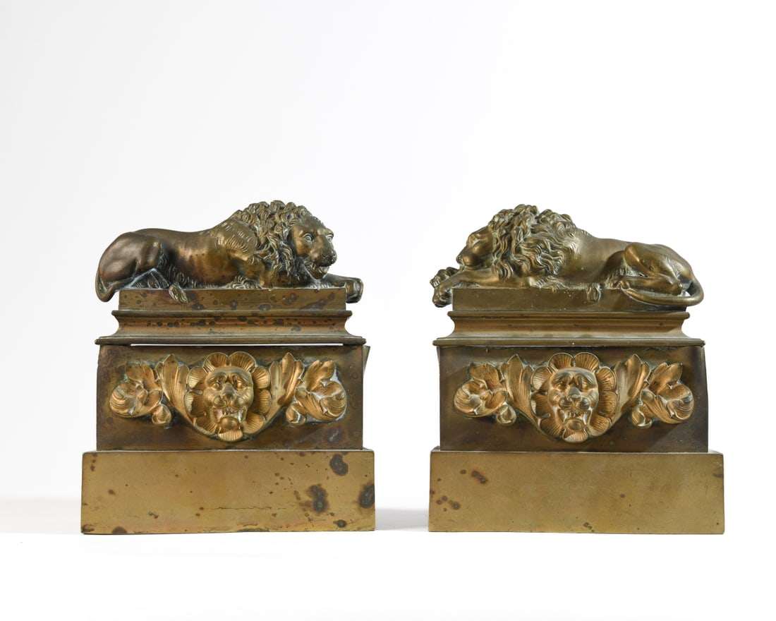Pair of Antique Neoclassical Fire Fender Ends (1 of 11)