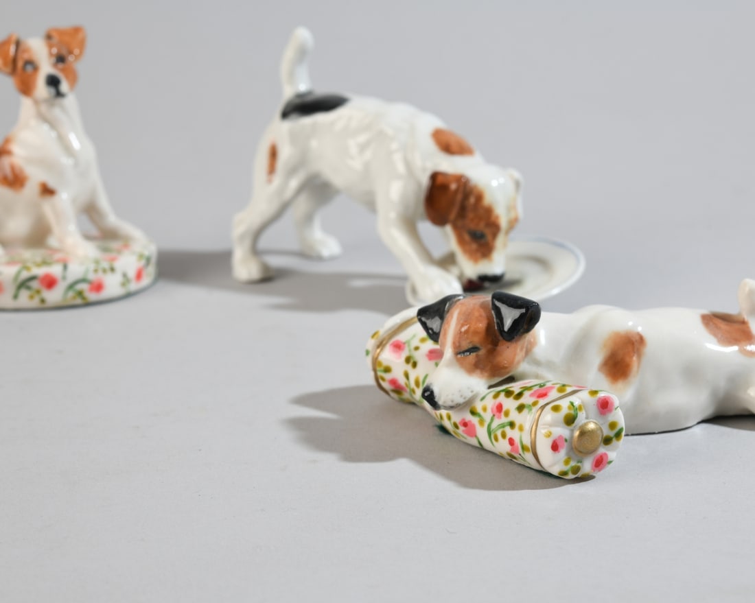 Five Porcelain Dog Figures - 3