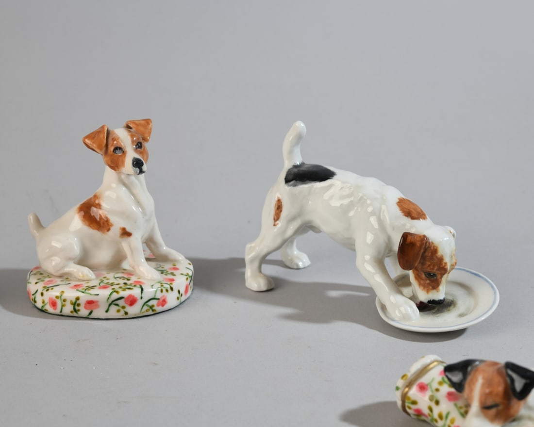 Five Porcelain Dog Figures - 4