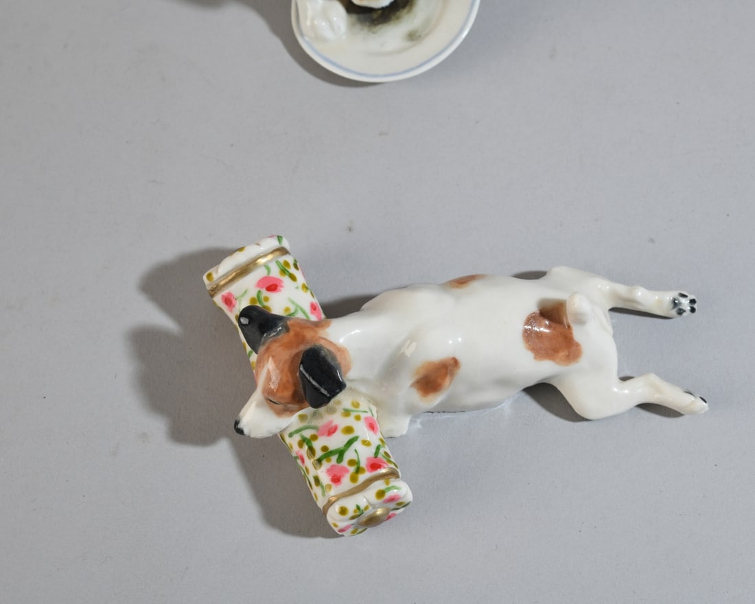 Five Porcelain Dog Figures - 5