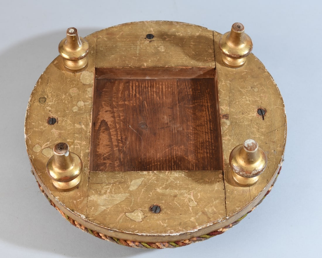 Needlework Upholstered Footstool - 5