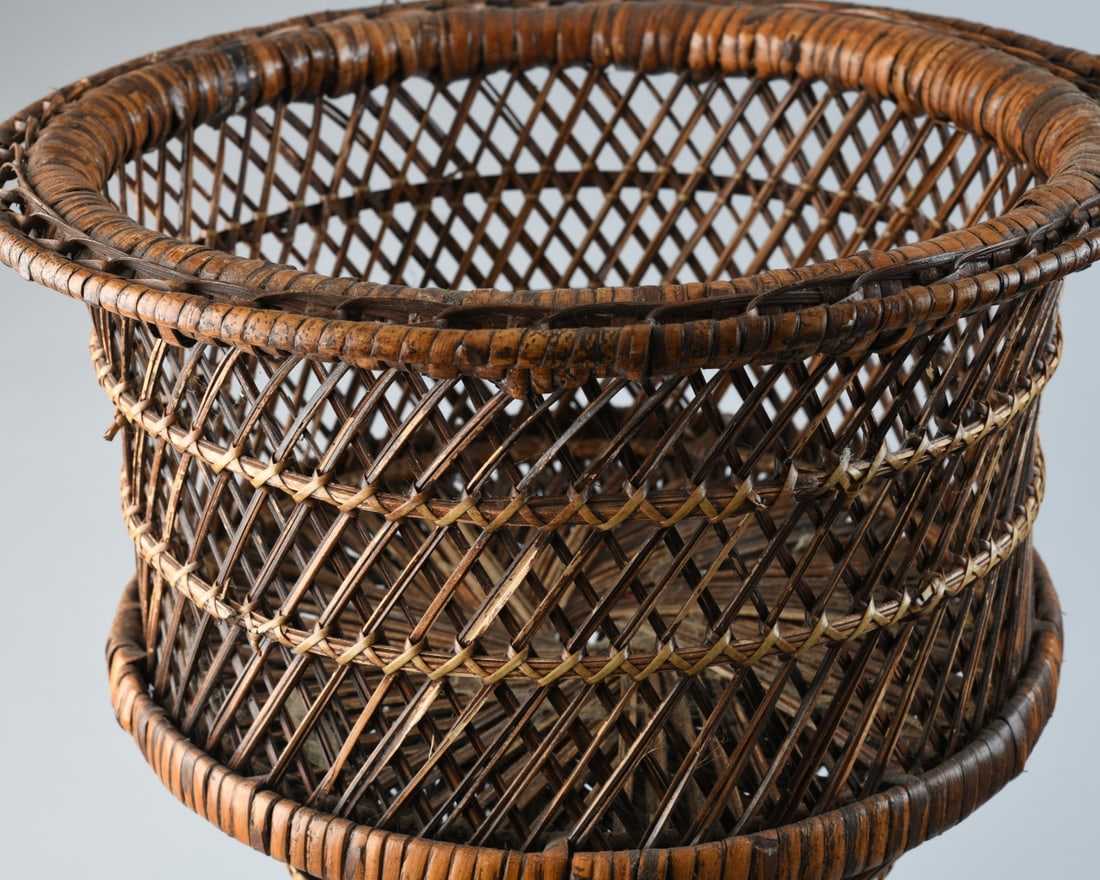 Wicker Plant Stand - 4