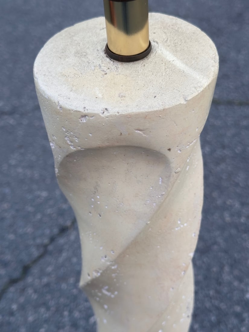Twisted Plaster Floor Lamp - 2