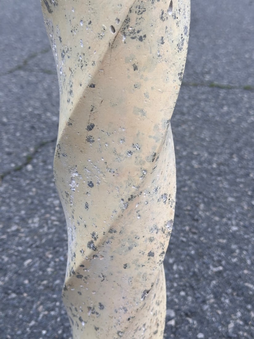 Twisted Plaster Floor Lamp - 4