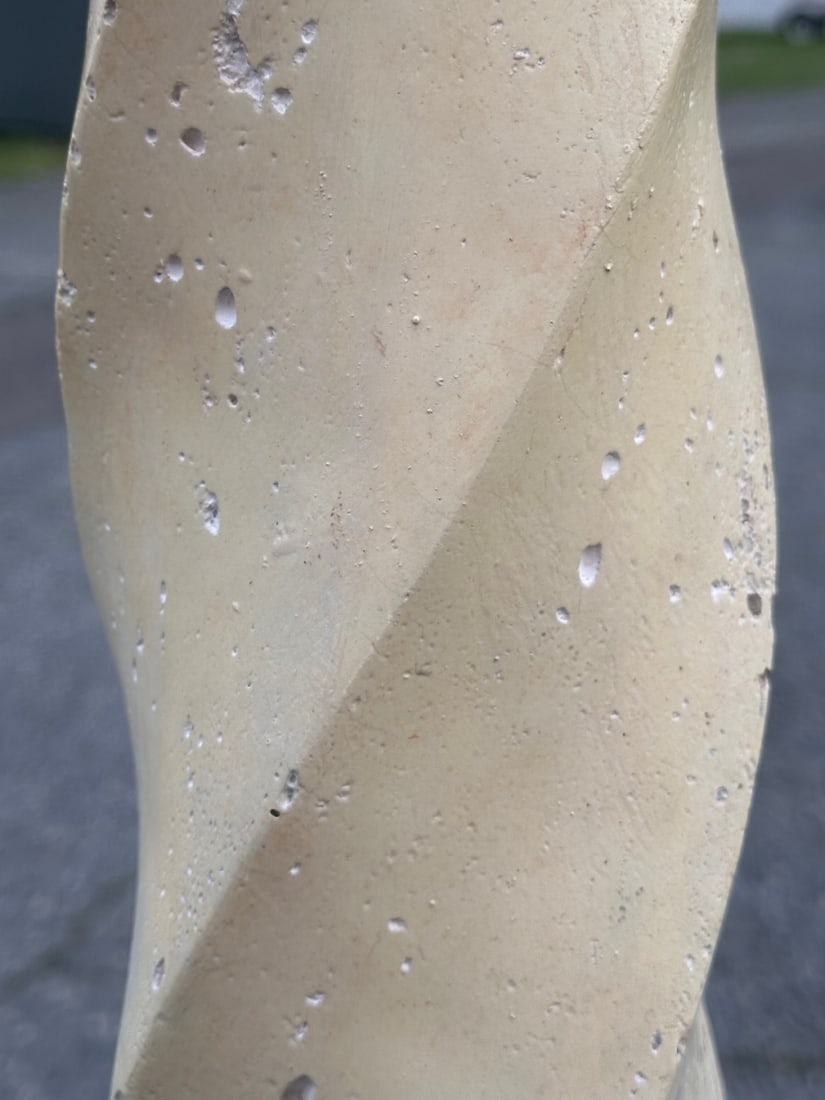 Twisted Plaster Floor Lamp - 5