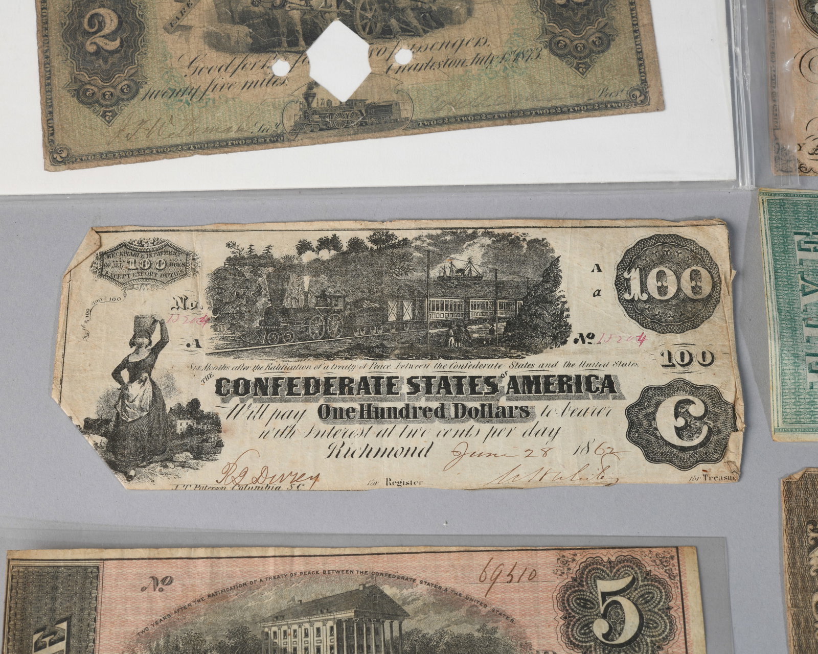 Confederate and Southern States Currency Lot of 18 - 3