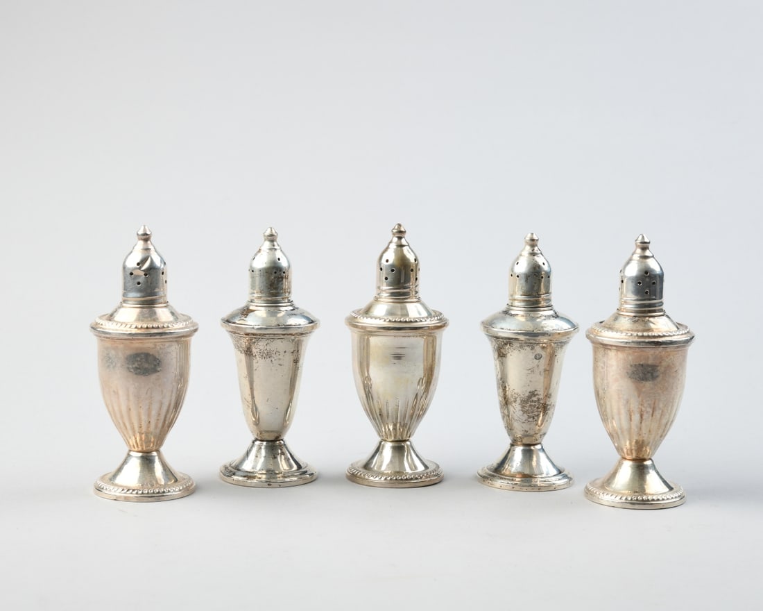 Five Weighted Sterling Silver Shakers (1 of 4)
