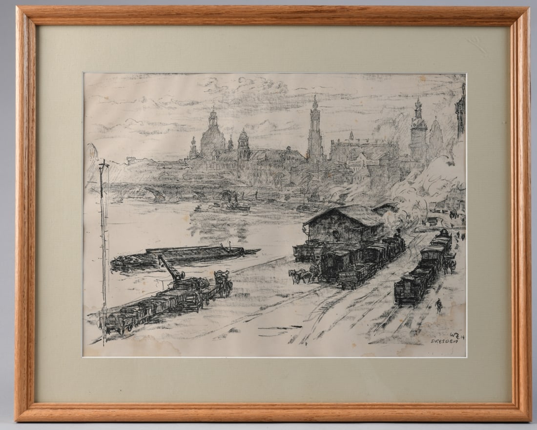 Charcoal Drawing of Dresden (1 of 3)