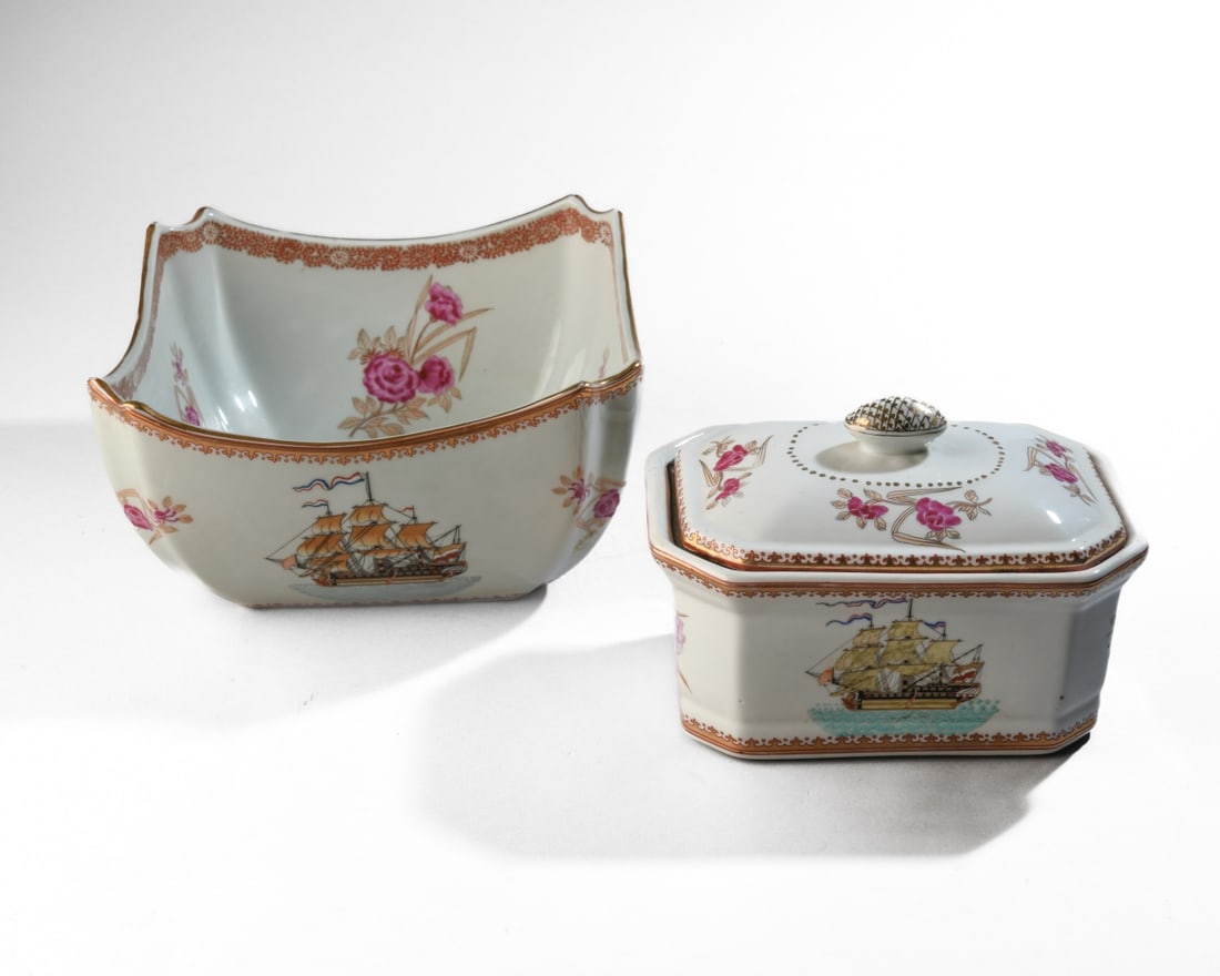 Samson Porcelain Covered Box and Serving Bowl (1 of 8)
