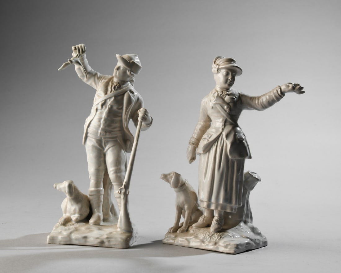 Pair of French Porcelain Hunting Figures (1 of 6)