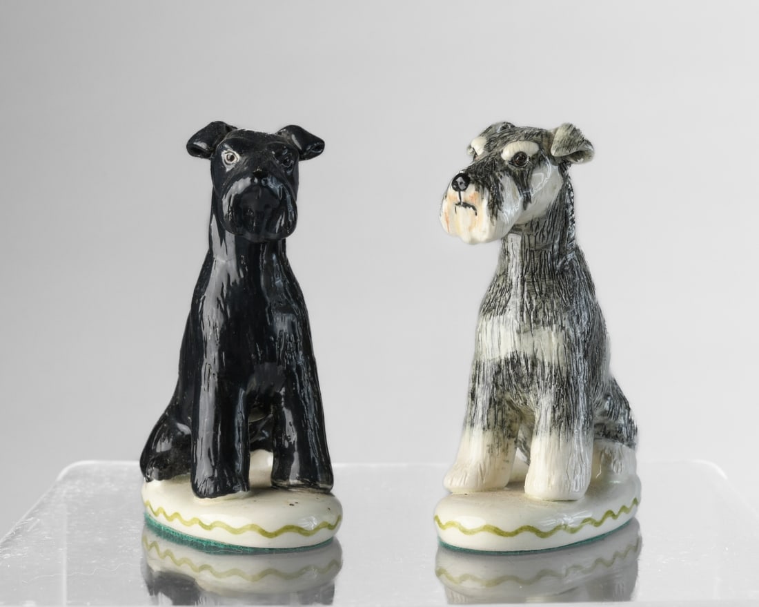 Two Miranda Smith Porcelain Terrier & Schnauzer (1 of 6)