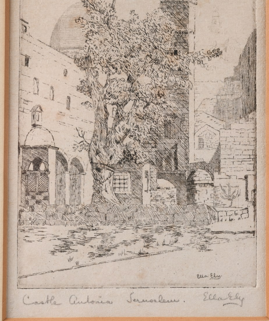 Ella Ely (20th C.) Signed Etching - 2