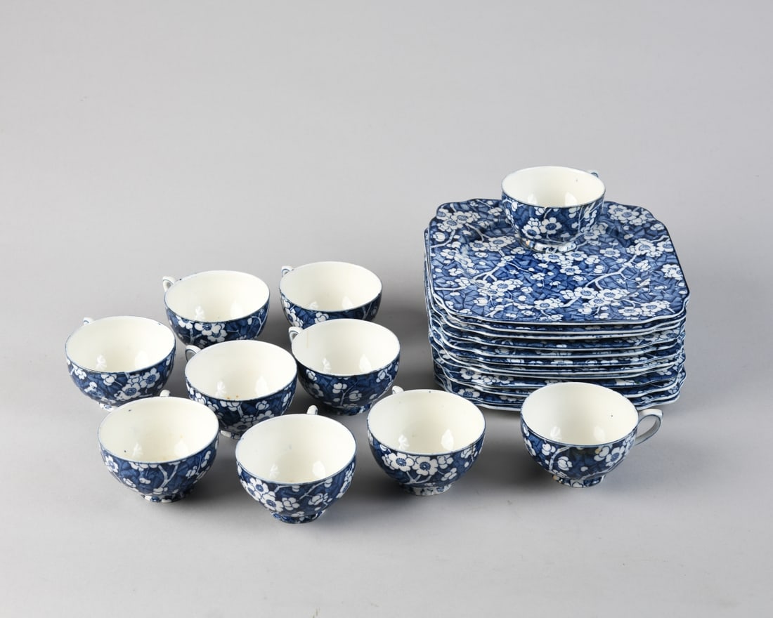 22 pcs. Hawthorn English Transferware (1 of 5)