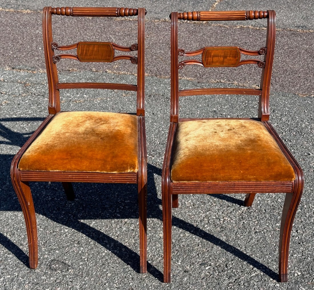 Two Regency Revival Side Chairs