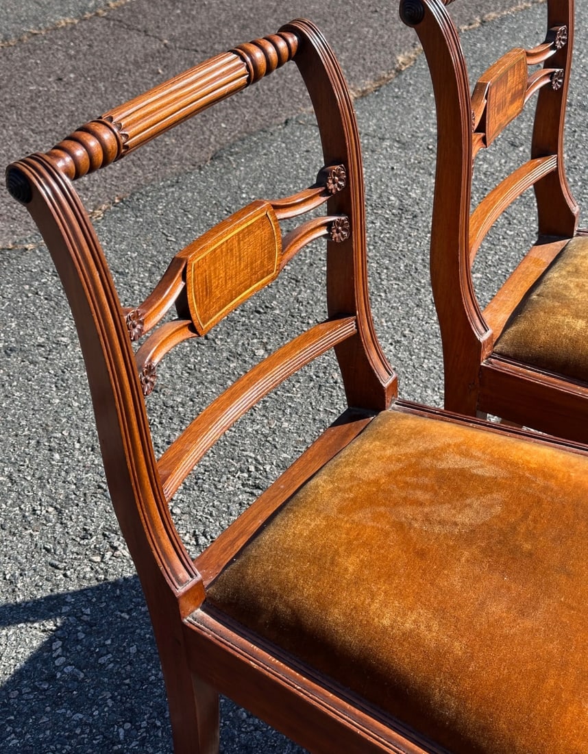 Two Regency Revival Side Chairs - 3