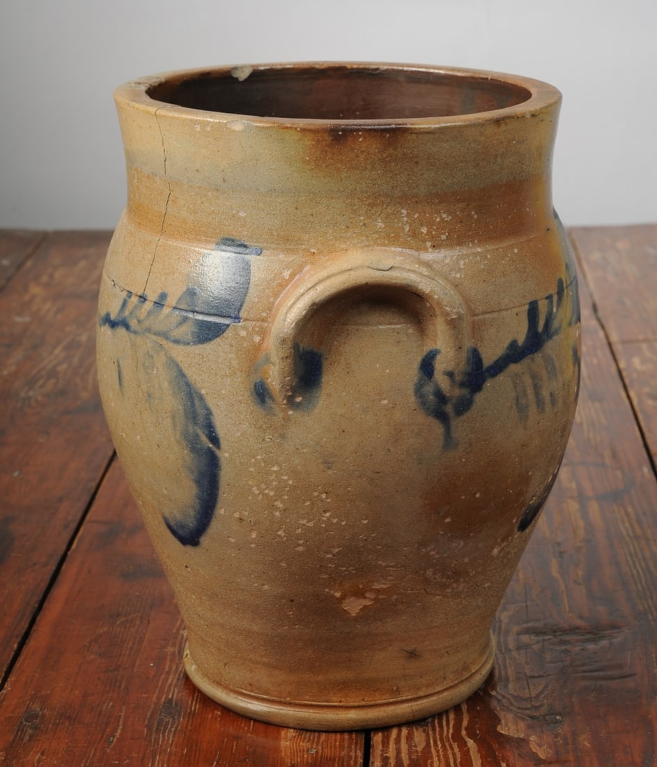 19th C. 2-Gallon Crock with Handles (1 of 5)