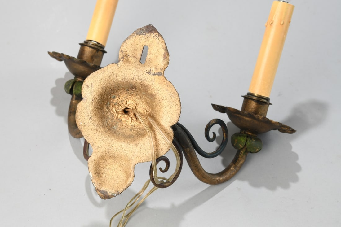 Two Light Electric Wall Sconce - 6