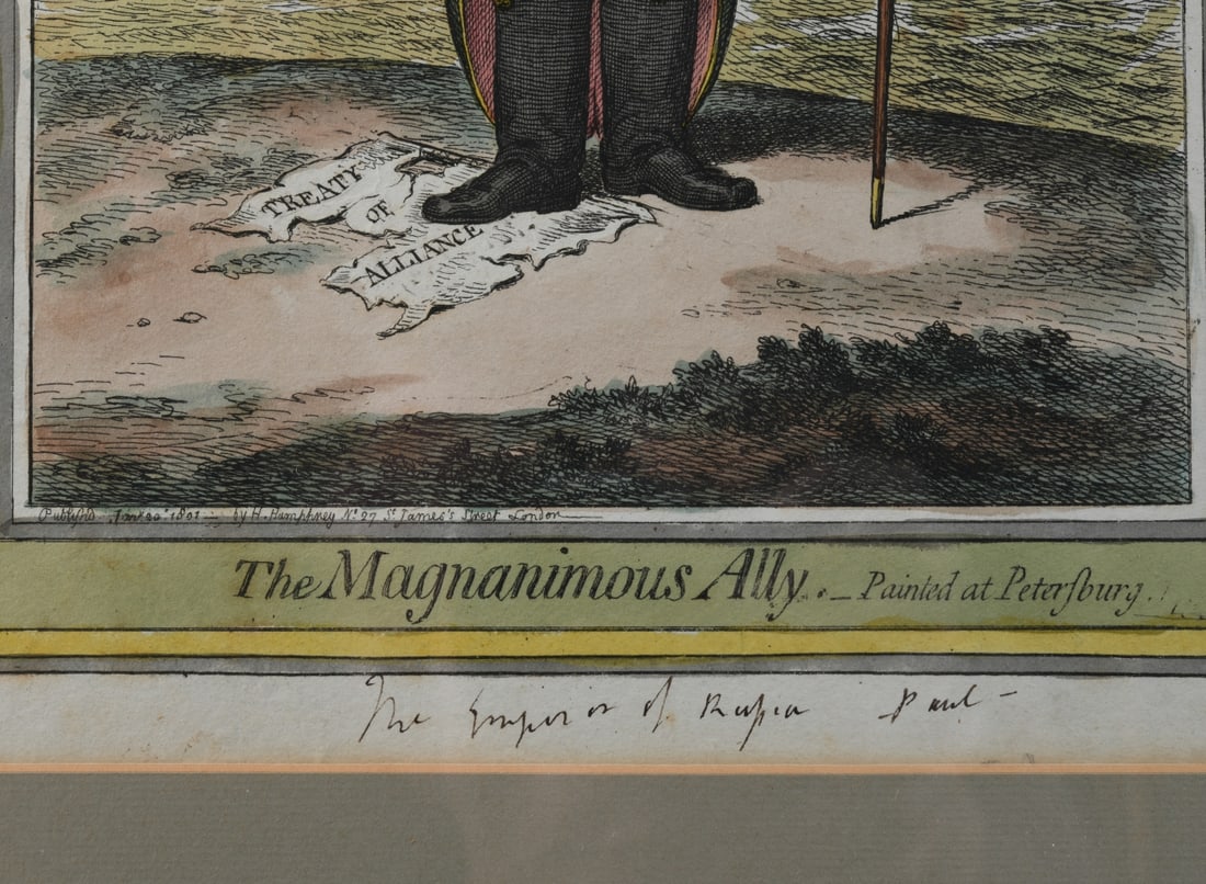 James Gillray Hand-Colored Etching - 2
