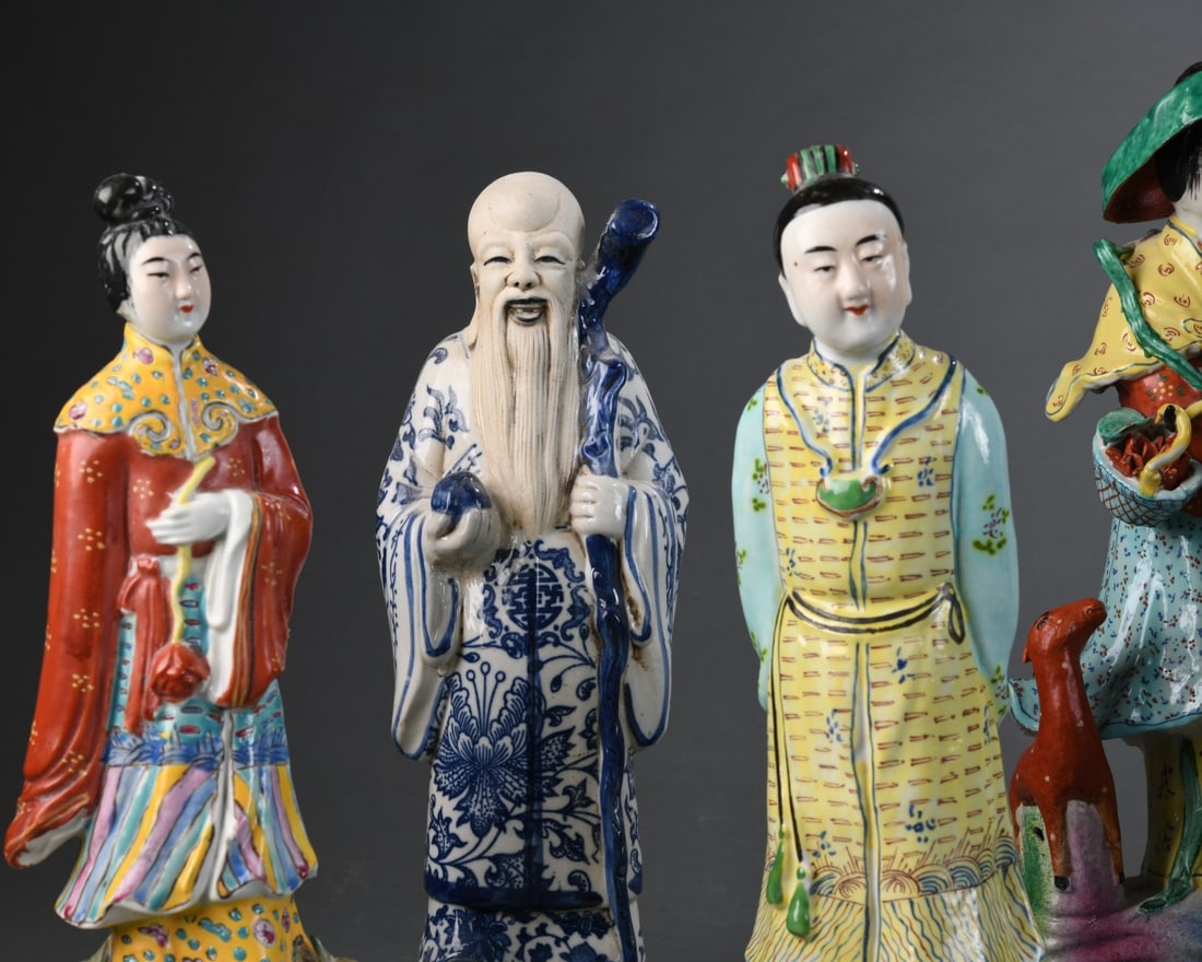 Five Chinese Export Porcelain Figures - 2