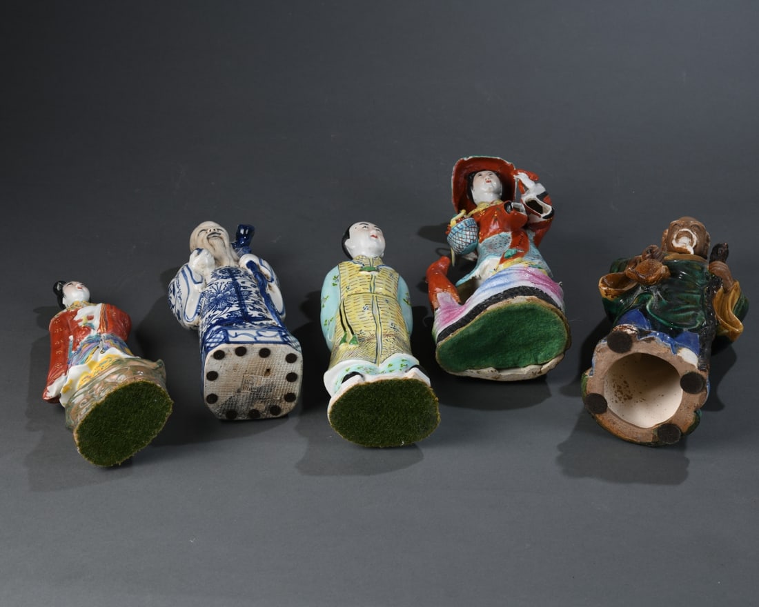 Five Chinese Export Porcelain Figures - 4