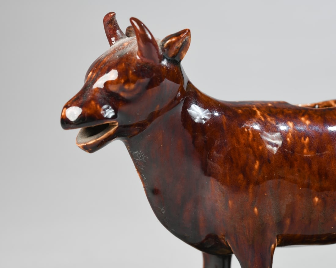 Cow Form Earthenware Figure - 2