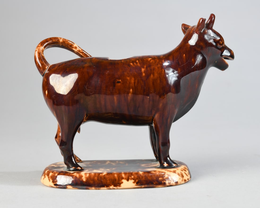 Cow Form Earthenware Figure - 4