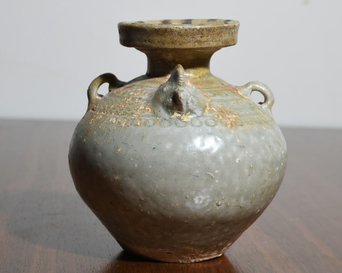 Chinese Archaistic Glazed Pottery Jar (1 of 3)