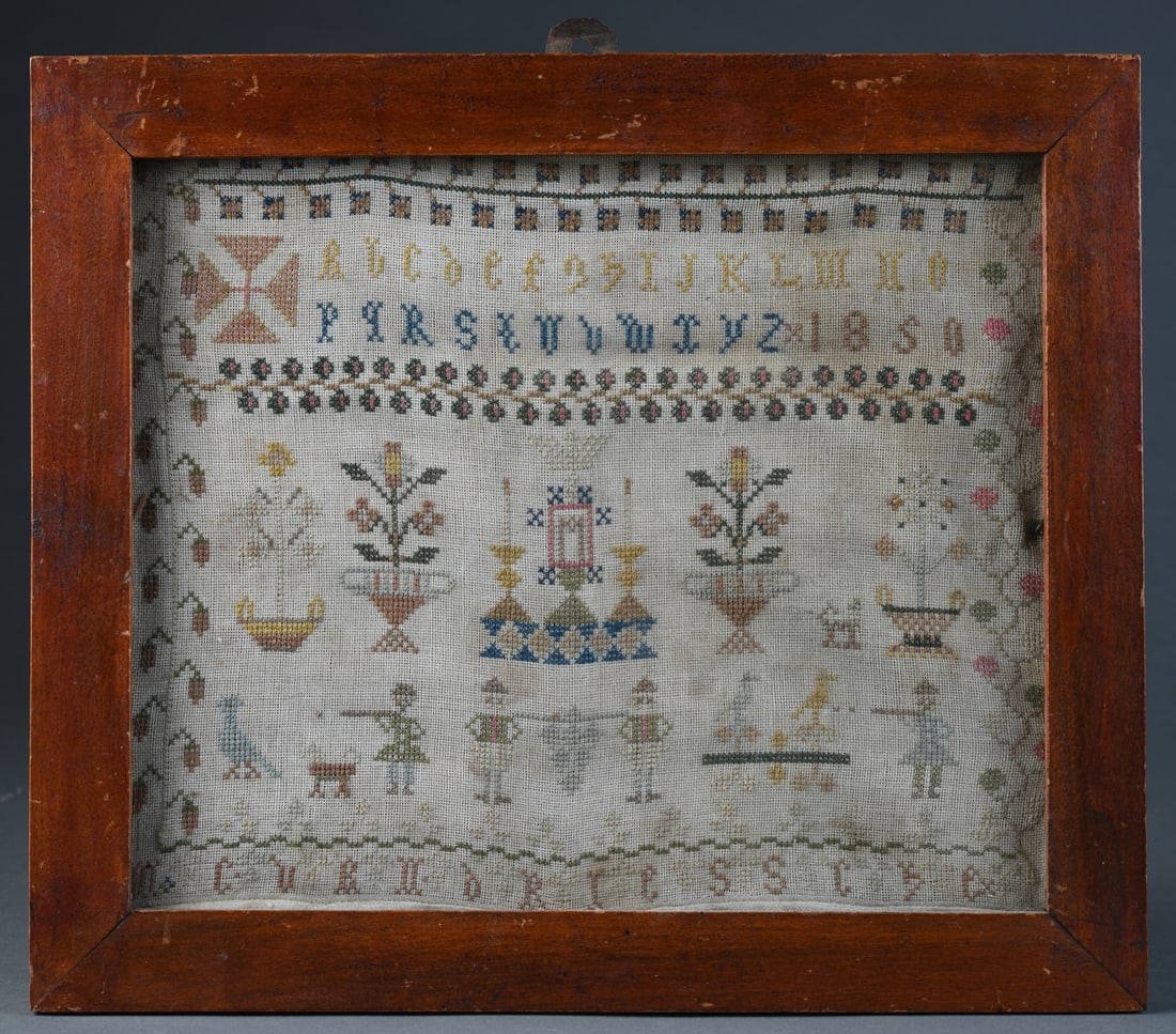19th C. Flemish Needlework Sampler (1 of 3)